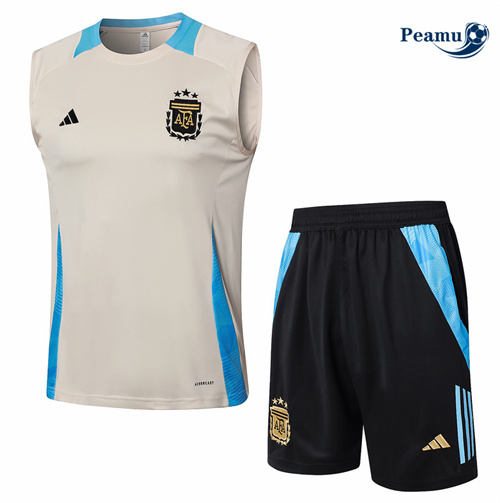 Prezzo Kit Maglia Formazione Argentina Canotta + Pantaloncini giallo 2024-2025
