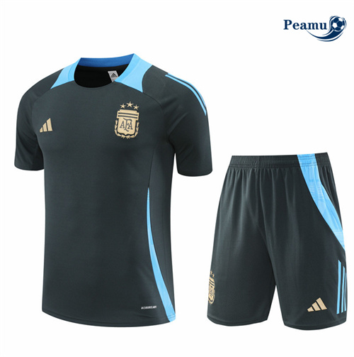 Nuove Kit Maglia Formazione Argentina + Pantaloncini grigio scuro 2024-2025