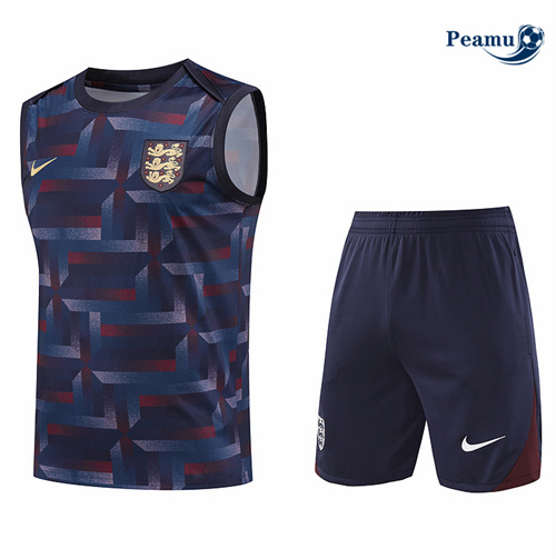 Sconto Kit Maglia Formazione Inghilterra Canotta + Pantaloncini Blu navy 2024-2025