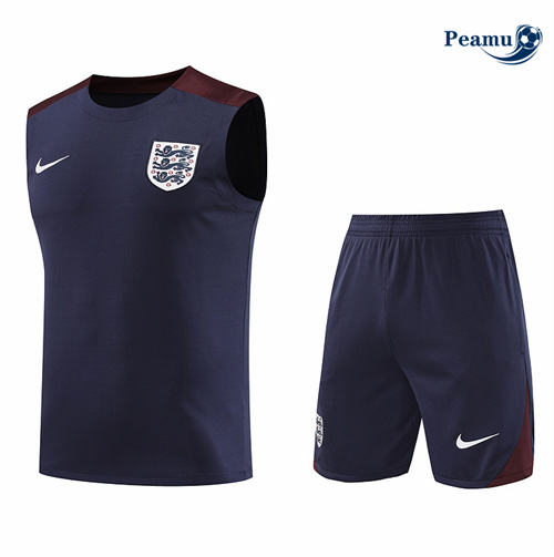 Creare Kit Maglia Formazione Inghilterra Canotta + Pantaloncini Blu navy 2024-2025