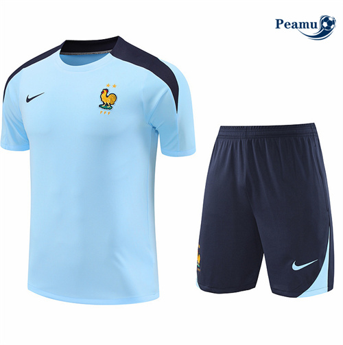 Prezzo Kit Maglia Formazione Francia + Pantaloncini Blu 2024-2025