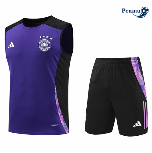 Collezione Kit Maglia Formazione Germania Canotta + Pantaloncini Viola 2024-2025