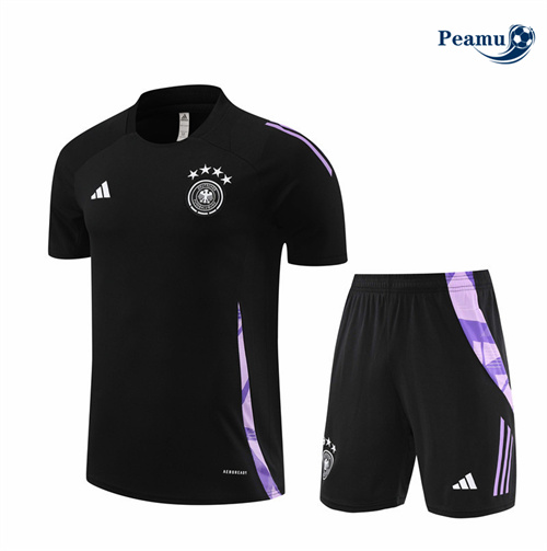 Vendere Kit Maglia Formazione Germania + Pantaloncini Nera 2024-2025
