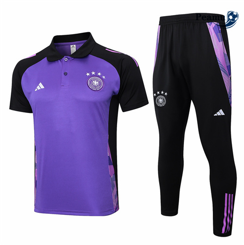 Vendita Kit Maglia Formazione Germania Polo + Pantaloncini Viola 2024-2025