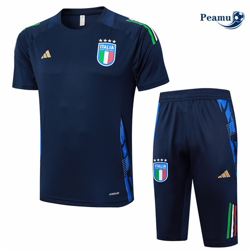 Scelta Kit Maglia Formazione Italia + Pantaloncini Blu navy 2024-2025