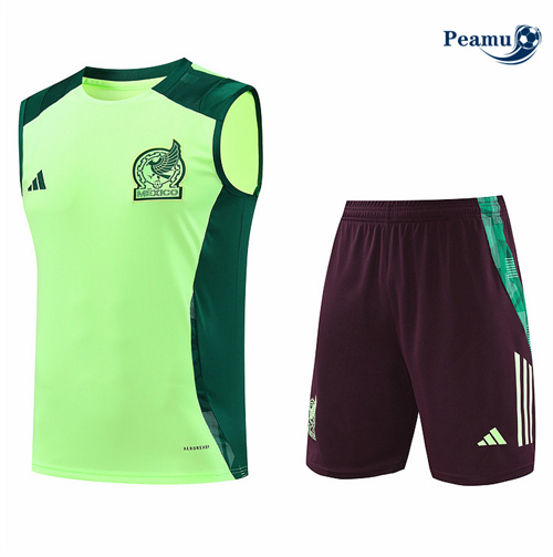 Acquistare Kit Maglia Formazione Messico Canotta + Pantaloncini verde 2024-2025