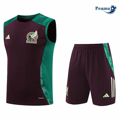 Promozionale Kit Maglia Formazione Messico Canotta + Pantaloncini Brun 2024-2025