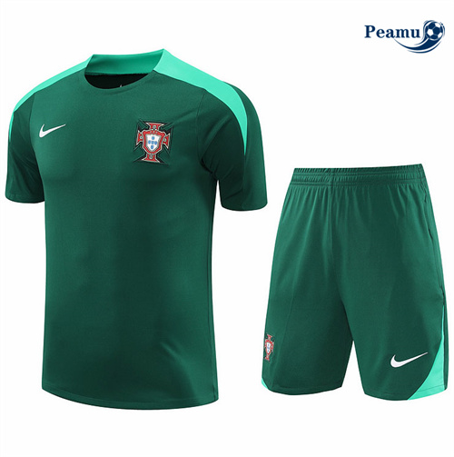 Promozionale Kit Maglia Formazione Portogallo + Pantaloncini verde 2024-2025