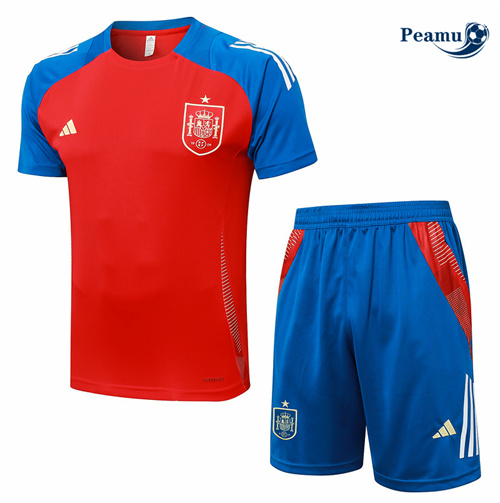 Negozio Kit Maglia Formazione Spagna + Pantaloncini Rosso 2024-2025