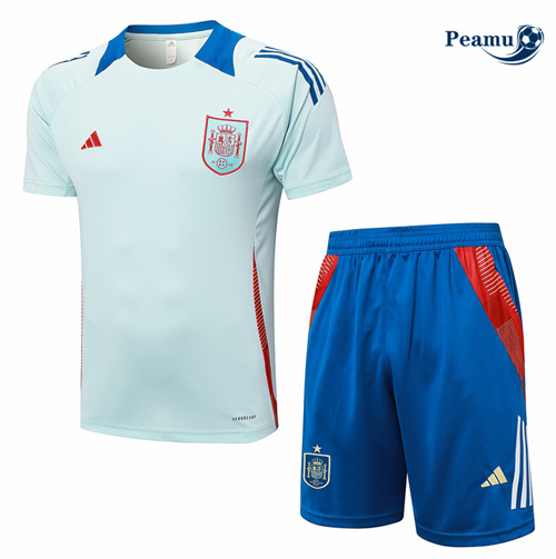 Nuove Kit Maglia Formazione Spagna + Pantaloncini Blu 2024-2025