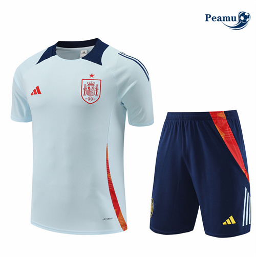 Promozionale Kit Maglia Formazione Spagna + Pantaloncini Blu 2024-2025