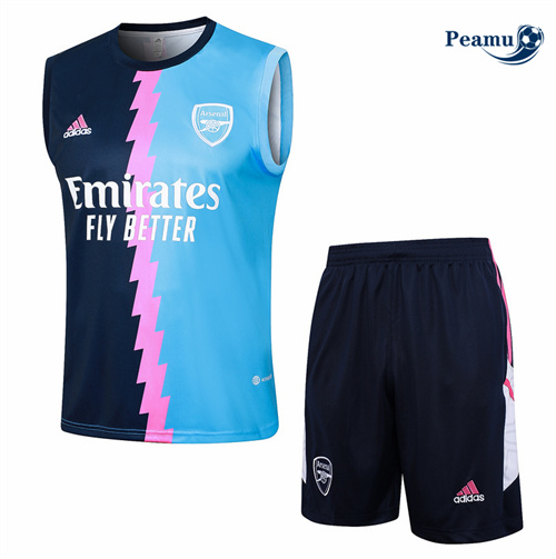 Scelta Kit Maglia Formazione Arsenal Canotta + Pantaloncini Blu 2024-2025