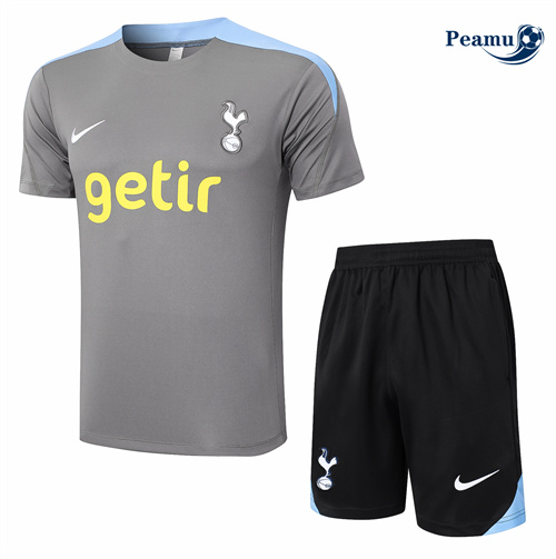 Saldi Kit Maglia Formazione Tottenham Hotspur + Pantaloncini grigio 2024-2025