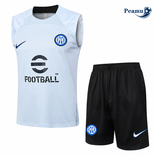 Promozionale Kit Maglia Formazione Inter Milan Canotta + Pantaloncini Blu 2024-2025