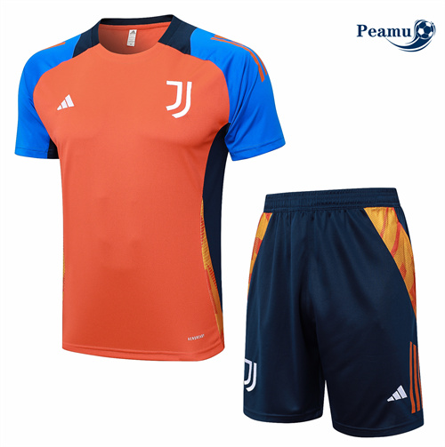 Offrire Kit Maglia Formazione Juventus + Pantaloncini Arancione 2024-2025