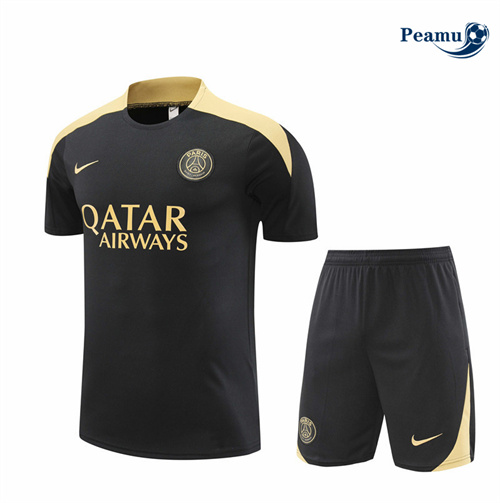 Prezzo Kit Maglia Formazione PSG Bambino + Pantaloncini Nera 2024-2025