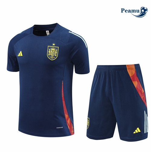 Acquistare Kit Maglia Formazione Spagna Bambino + Pantaloncini kit Blu navy 2024-2025