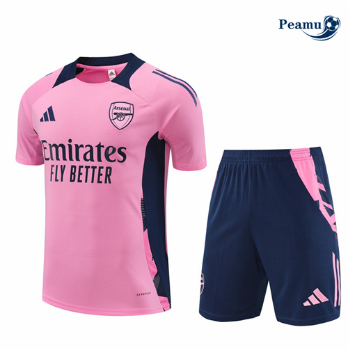 Comperare Kit Maglia Formazione Arsenal Bambino + Pantaloncini Rosa 2024-2025