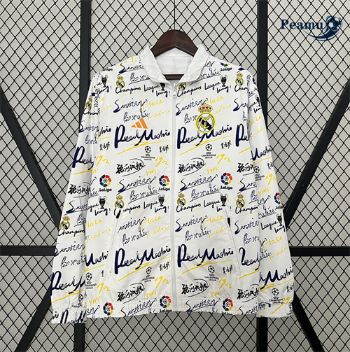 Nuovo Trench Coat Reversible Real Madrid Bianco 2024-2025