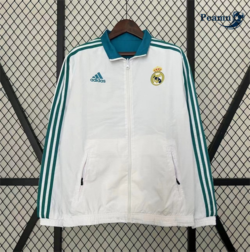 Collezione Trench Coat retro Reversible Real Madrid Bianco 2017-18