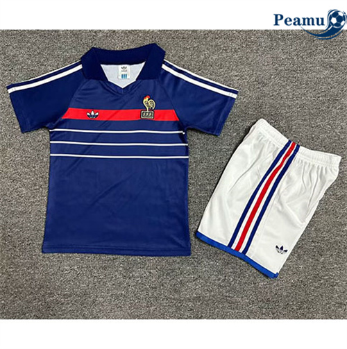 Classico Maglie Calcio Francia Bambino Prima 1982-84