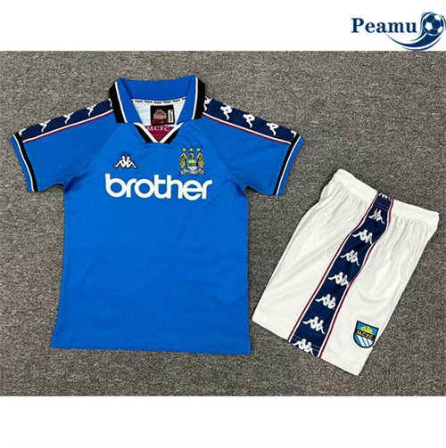 Classico Maglie Calcio Manchester City Bambino Prima 1997-98