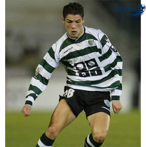 Classico Maglie Calcio Sporting CP Prima long 01-03