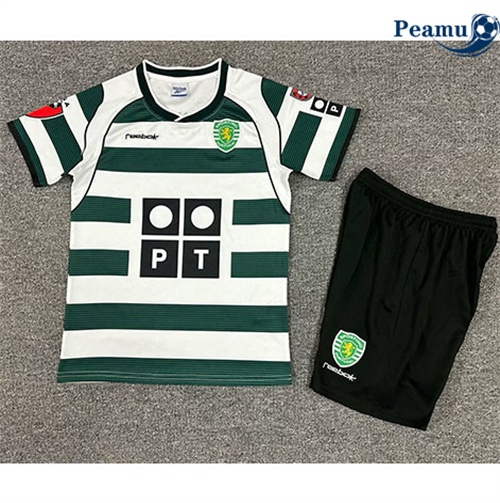 Classico Maglie Calcio Sporting CP Bambino Prima 2001-03