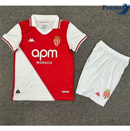 Maglia Calcio AS Monaco Bambino Prima 2024-2025