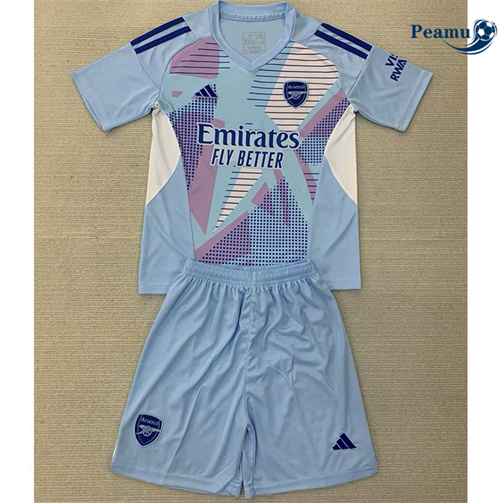 Maglia Calcio Arsenal Bambino Portiere Blu 2024-2025