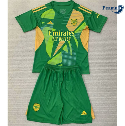 Maglia Calcio Arsenal Bambino Portiere Verde 2024-2025