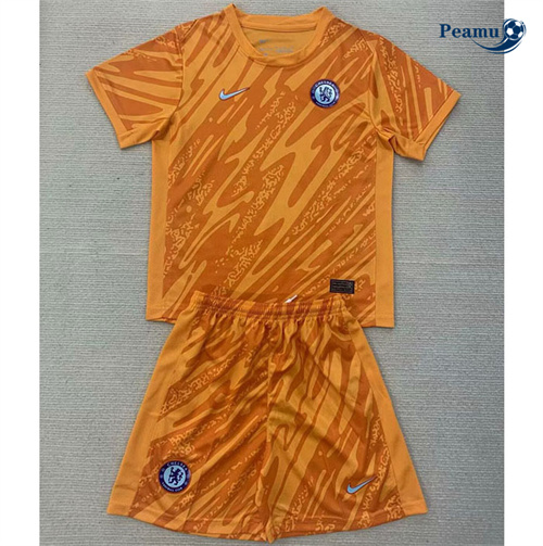 Maglia Calcio Chelsea Bambino Portiere Arancia 2024-2025