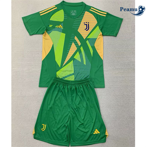 Maglia Calcio Juventus Bambino Portiere Verde 2024-2025