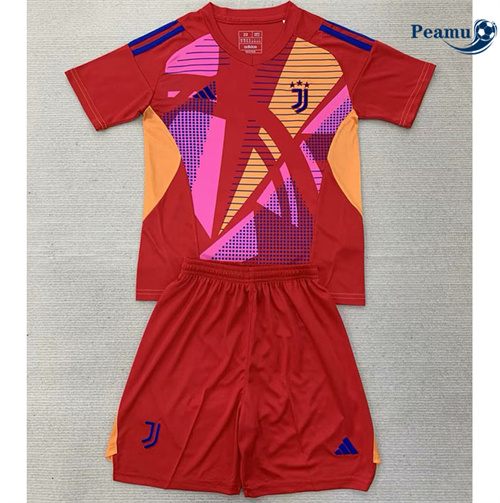 Maglia Calcio Juventus Bambino Portiere Rosso 2024-2025