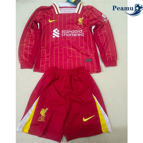 Maglia Calcio Liverpool Bambino Prima Manica lunga 2024-2025