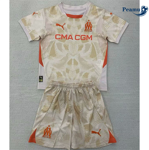 Maglia Calcio Portiere Marsiglia Bambino Giallo 2024-2025