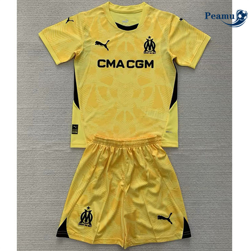 Maglia Calcio Marsiglia Bambino Portiere Giallo 2024-2025
