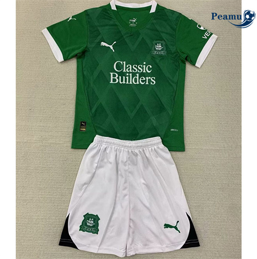 Maglia Calcio Plymouth Argyle Bambino Prima 2024-2025