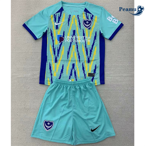 Maglia Calcio Portsmouth Bambino Terza 2024-2025
