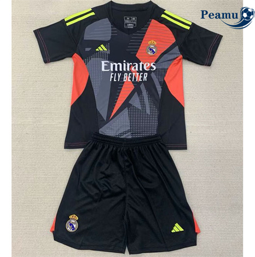 Maglia Calcio Real Madrid Bambino Portiere nero 2024-2025