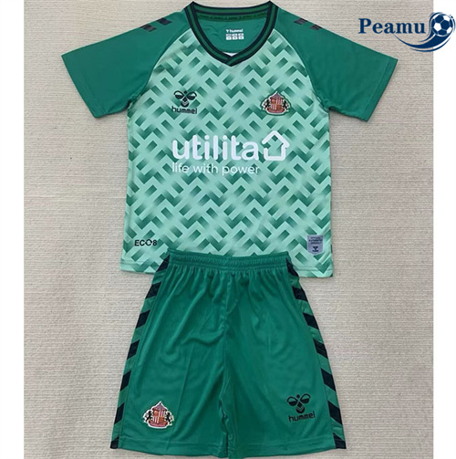Maglia Calcio Sunderland Bambino Portiere Verde 2024-2025