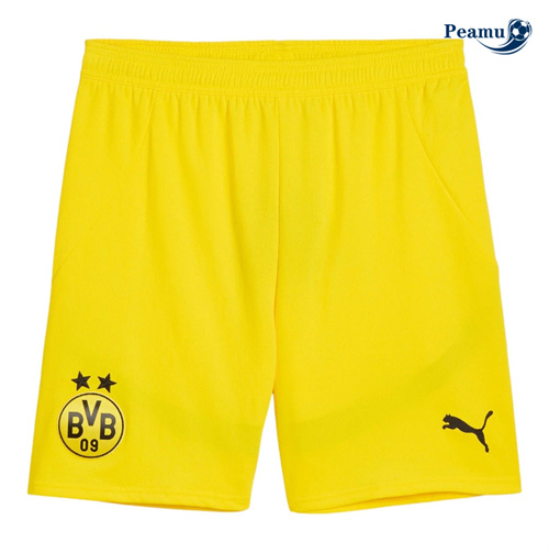Maglia Calcio Borussia Dortmund Pantaloncini Seconda Giallo 2024-2025