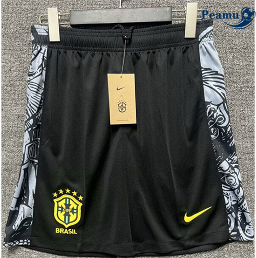 Maglia Calcio Brasile Pantaloncini nero 2024-2025