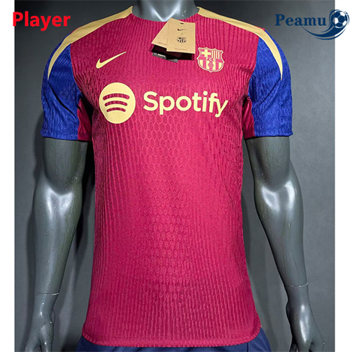 Maglia Calcio Barcellona Player Training Rosso 2024-2025