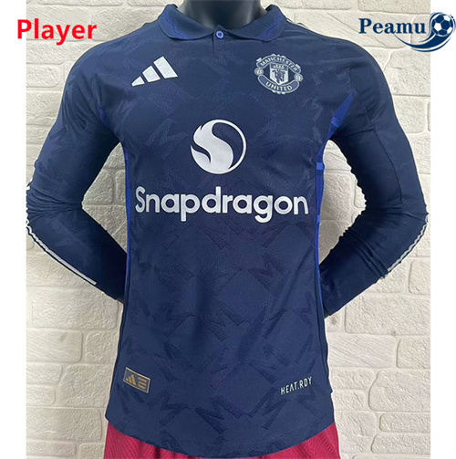 Maglia Calcio Manchester United Player Seconda Manica lunga 2024-2025