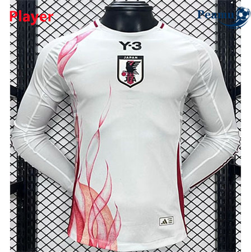 Maglia Calcio Giappone Y3 Player Manica lunga Bianco 2024-2025