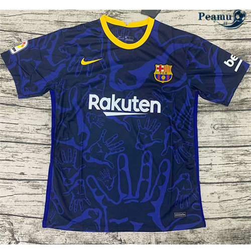 Maglia Calcio Barcellona training Blu 2020-2021