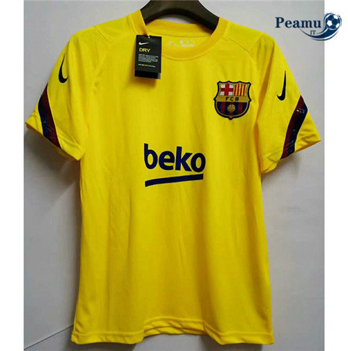 Maglia Calcio Barcellona Giallo 2020-2021