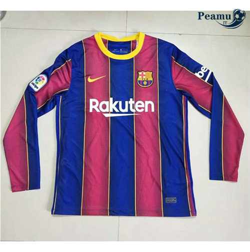 Maglia Calcio Barcellona Prima Manica lunga 2020-2021