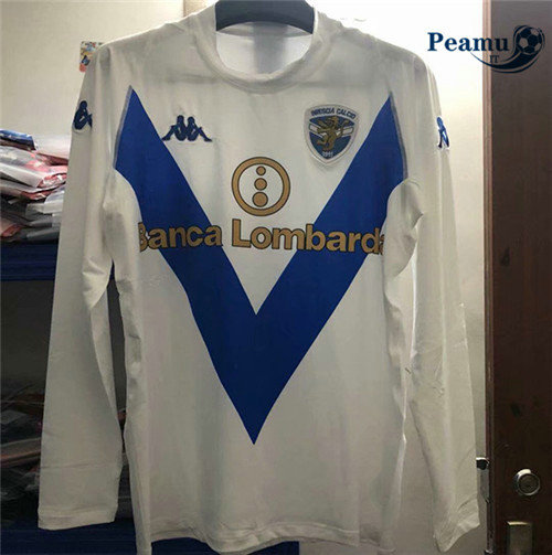 Maglia Calcio Brescia Calcio Manica lunga Bianca 2003-04